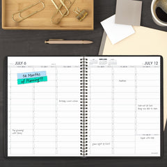 AT-A-GLANCE detalle páginas semanales con franjas de 15 minutos