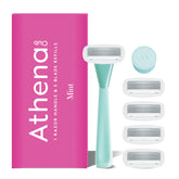 Athena Club frente del empaque Mint mostrando el kit y beneficios