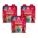 Atkins front bottle showing café latte flavor and protein benefits