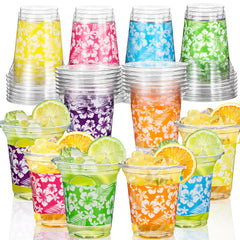 Atonofun vaso frontal 14 oz mostrando diseño floral y color festivo