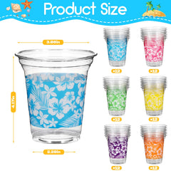 Atonofun conjunto de vasos en mesa luau transmitiendo ambiente festivo