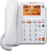 AT&T vista frontal del teléfono con contestador y beneficio de control fácil