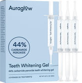 AURAGLOW jeringas frontales con etiqueta clara y ventaja de dosis precisa