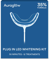 Auraglow mouthpiece enchufable mostrando diseño y uso fácil