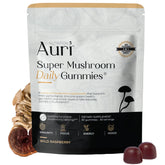 Auri frasco frente mostrando diseño y cantidad de gominolas