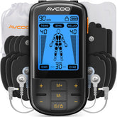 AVCOO vista frontal del dispositivo con controles claros y portátil para uso cómodo