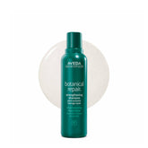 Aveda frontal del empaque mostrando champú fortalecedor y beneficios