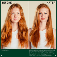 Aveda Cherry Almond with coconut oil visual highlighting nourishing benefit