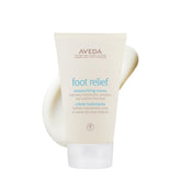 Aveda crema para pies frontal mostrando envase y beneficios hidratantes