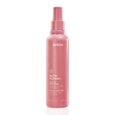 Aveda Nutriplenish frontal del envase mostrando diseño y spray para fácil aplicación