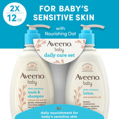 Aveeno Baby textura del gel 2‑en‑1 mostrando espuma suave y limpieza