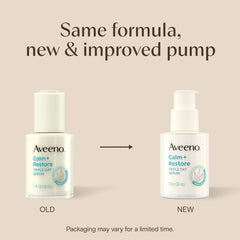 Aveeno detalle del pump dispensador para aplicación higiénica y precisa
