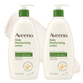 Aveeno envase frontal 18 oz mostrando su fórmula sin fragancia y beneficio hidratante