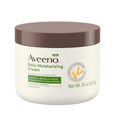 Aveeno envase frontal 20 oz mostrando tamaño y formato práctico
