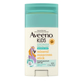 Aveeno stick frente del empaque mostrando SPF 50 y beneficio práctico