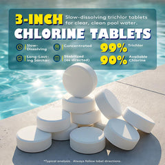 AX Poolwinsk tableta en dispensador flotante manteniendo agua equilibrada