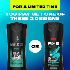 AXE espuma cremosa del gel Apollo resaltando limpieza y suavidad