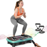 AXV plataforma vibratoria frontal mostrando diseño compacto y estabilidad
