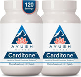 Ayush Herbs Carditone vista frontal mostrando envase y diseño, útil para identificar producto