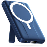 Azmuth vista frontal del cargador MagSafe mostrando diseño compacto y portabilidad