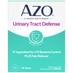 AZO frontal 48 tabletas mostrando envase claro y confianza
