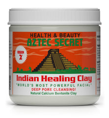 Aztec Secret envase frontal 16 oz mostrando el sello de seguridad y claridad del producto