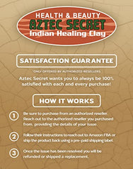 Aztec Secret mascarilla aplicada en rostro demostrando limpieza profunda y efecto visible