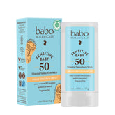 Babo Botanicals stick frontal mostrando envase compacto y práctico