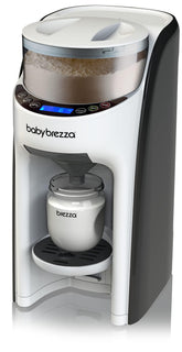 Baby Brezza vista frontal mostrando diseño compacto y facilidad de uso