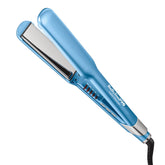 BaBylissPRO plancha frontal mostrando diseño ergonómico y beneficio de control cómodo