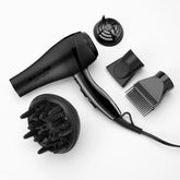 BaBylissPRO secador vista frontal con diseño ergonómico y potencia