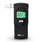BACtrack Element frontal mostrando pantalla y diseño portátil, seguridad inmediata