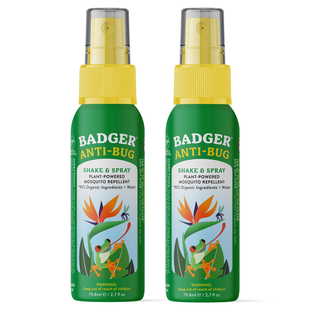 Badger frontal del envase citronela viaje mostrando diseño y uso