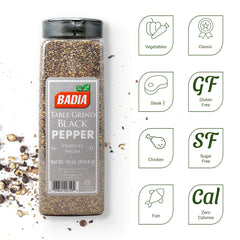 Badia cap and dispenser detail for controlled pouring and easy seasoning benefit