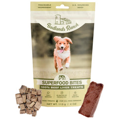BADLANDS RANCH paquete frontal mostrando el producto y beneficio de naturalidad