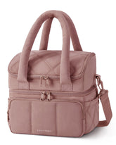 BAGSMART bolsa frontal Dark Pink mostrando diseño puffer y estilo