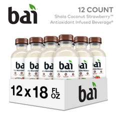 Bai detalle de etiqueta Shala Coconut Strawberry con información clara