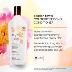 Bain de Terre aplicación en cabello húmedo para proteger color