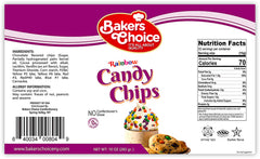Baker's Choice primer plano de una gota mostrando interior chocolatoso