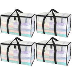 BALEINE front view of clear 4-pack shows durable storage and quick identification