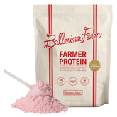Ballerina Farm envase frontal mostrando sabor fresa crème y beneficios