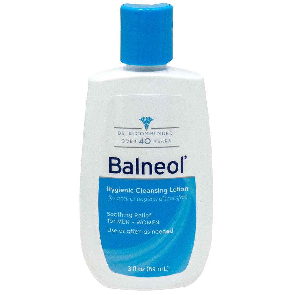 Balneol frasco frontal 3oz mostrando diseño y facilidad de transporte
