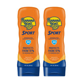 Banana Boat front packaging showing SPF 30 and twin pack benefit