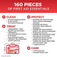 Band-Aid gasas y toallitas limpiadoras, higiene rápida de heridas