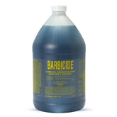 BARBICIDE envase frontal gallon mostrando solución concentrada y confianza profesional