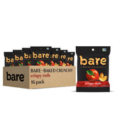 Bare front packaging showing 16-pack and baked apple chips benefit portability