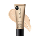 bareMinerals frente del empaque mostrando Birch 1.5 y ventaja hidratante
