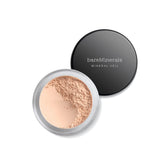 bareMinerals envase frontal del polvo translúcido mostrando acabado profesional