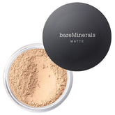 bareMinerals envase frontal visible y portátil que controla el brillo