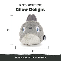 BarkBox close-up del tejido rip-and-reveal que estimula la curiosidad